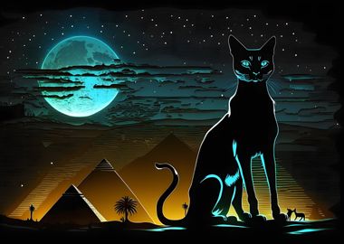 Sacred Cat at Pyramids