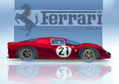 RED FERRARI 330 P4 RACE