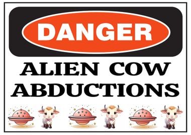 Danger Alien Cow Abduction