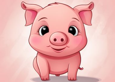 pig pink cute animal