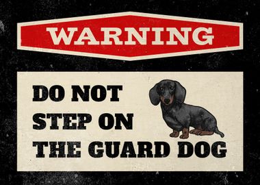 Dachshund Dog Warning 9