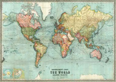 1914 World map