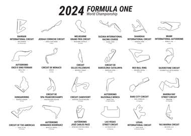 2024 Formula 1 Season Maps