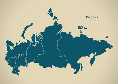 Russia region map