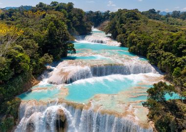 Nature waterfalls Mexico