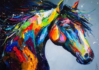 Colorful horse