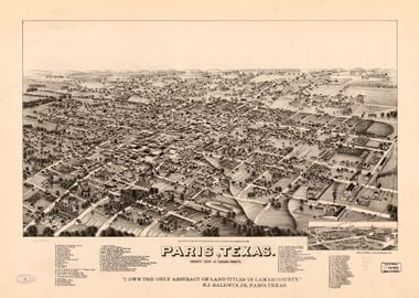 Paris Texas 1885