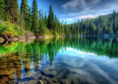 Forest at Lake Nature