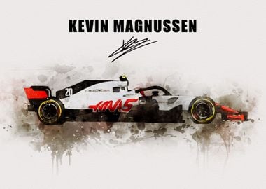 Kevin Magnussen Car poster