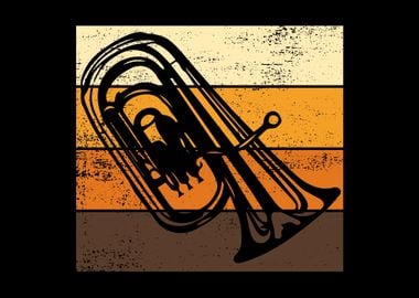 Tuba Tubist Retro Vintage