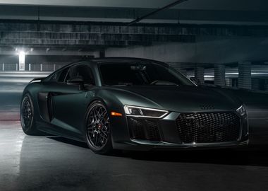 Audi R8 2018 black car