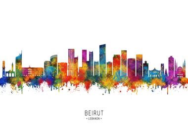 Beirut Lebanon Skyline