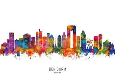 Benidorm Spain Skyline