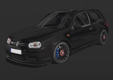 VW Golf MK4 R32 Black