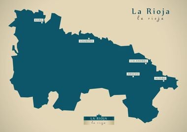 La Rioja Spain region map