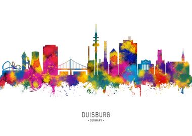 Duisburg Germany Skyline