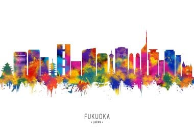 Fukuoka Japan Skyline