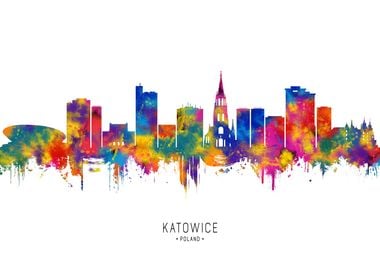 Katowice Poland Skyline