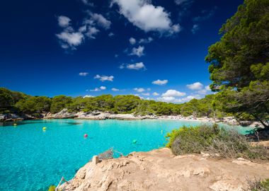 View island of Menorca