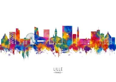 Lille France Skyline