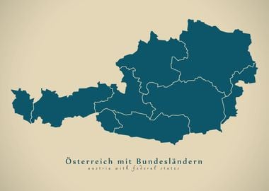 Austria federal states map