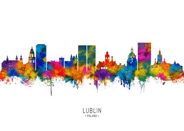 Lublin Poland Skyline