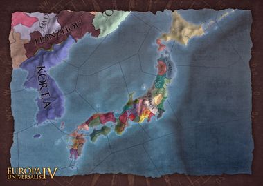 Japan Brown Map