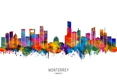 Monterrey Mexico Skyline