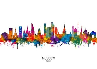 Moscow Russia Skyline