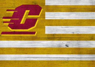 Wood Flag Chippewas