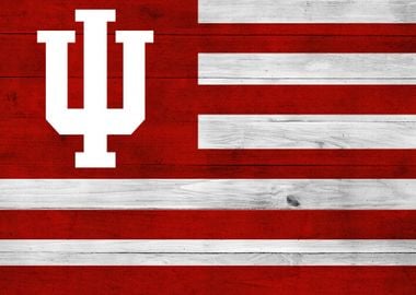 Indiana Wood Flag