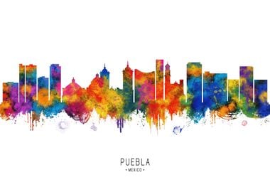 Puebla Mexico Skyline