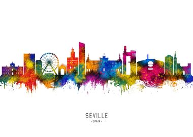 Seville Spain Skyline