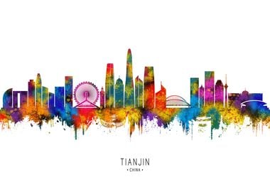 Tianjin China Skyline