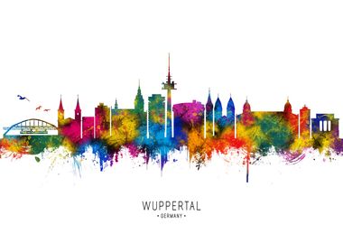 Wuppertal Germany Skyline