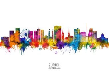 Zurich Switzerland Skyline