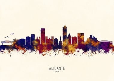 Alicante Spain Skyline