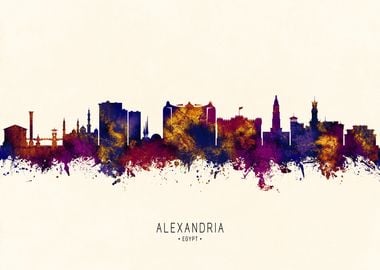 Alexandria Egypt Skyline