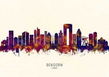 Benidorm Spain Skyline