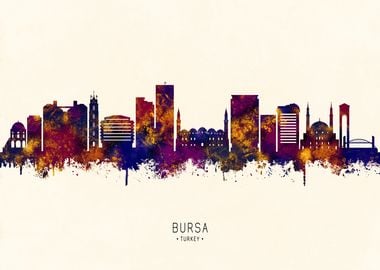 Bursa Turkey Skyline