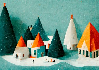 Cute Paper Village