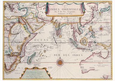 Asia by Pierre Duval c1680