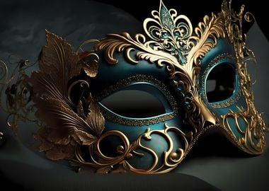 Women in mask gold