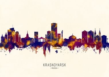 Krasnoyarsk Russia Skyline