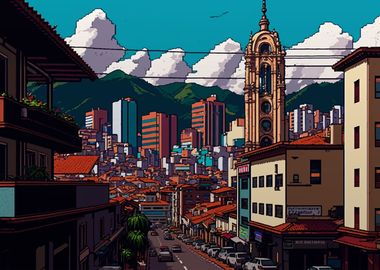 Bogota Pixel Art