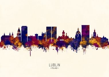 Lublin Poland Skyline