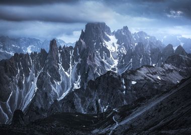 Dark Peaks in the Alps