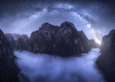 Misty Milky Way Panorama