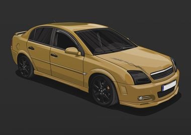 Opel Vectra C Low Tuning' Poster, picture, metal print, paint by  POWERDRAWINGS