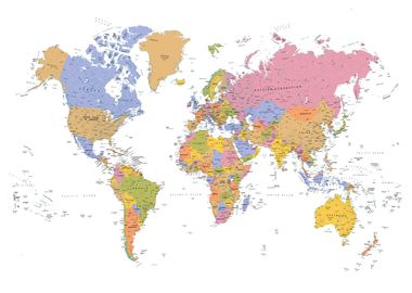 Political world map